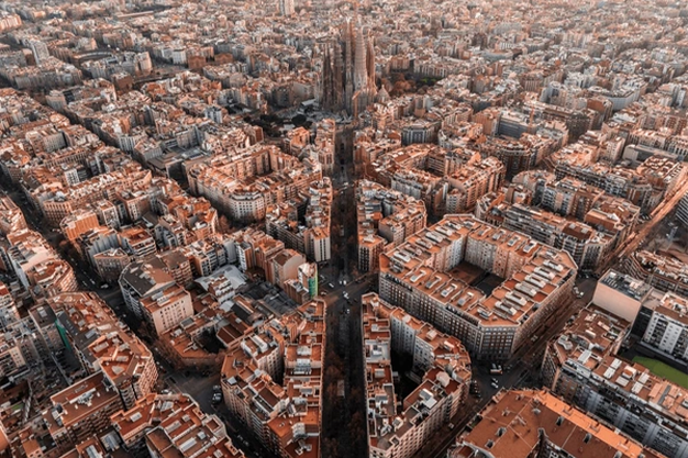 Barcelona areal view