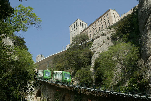 Montserrat funicular santa cova